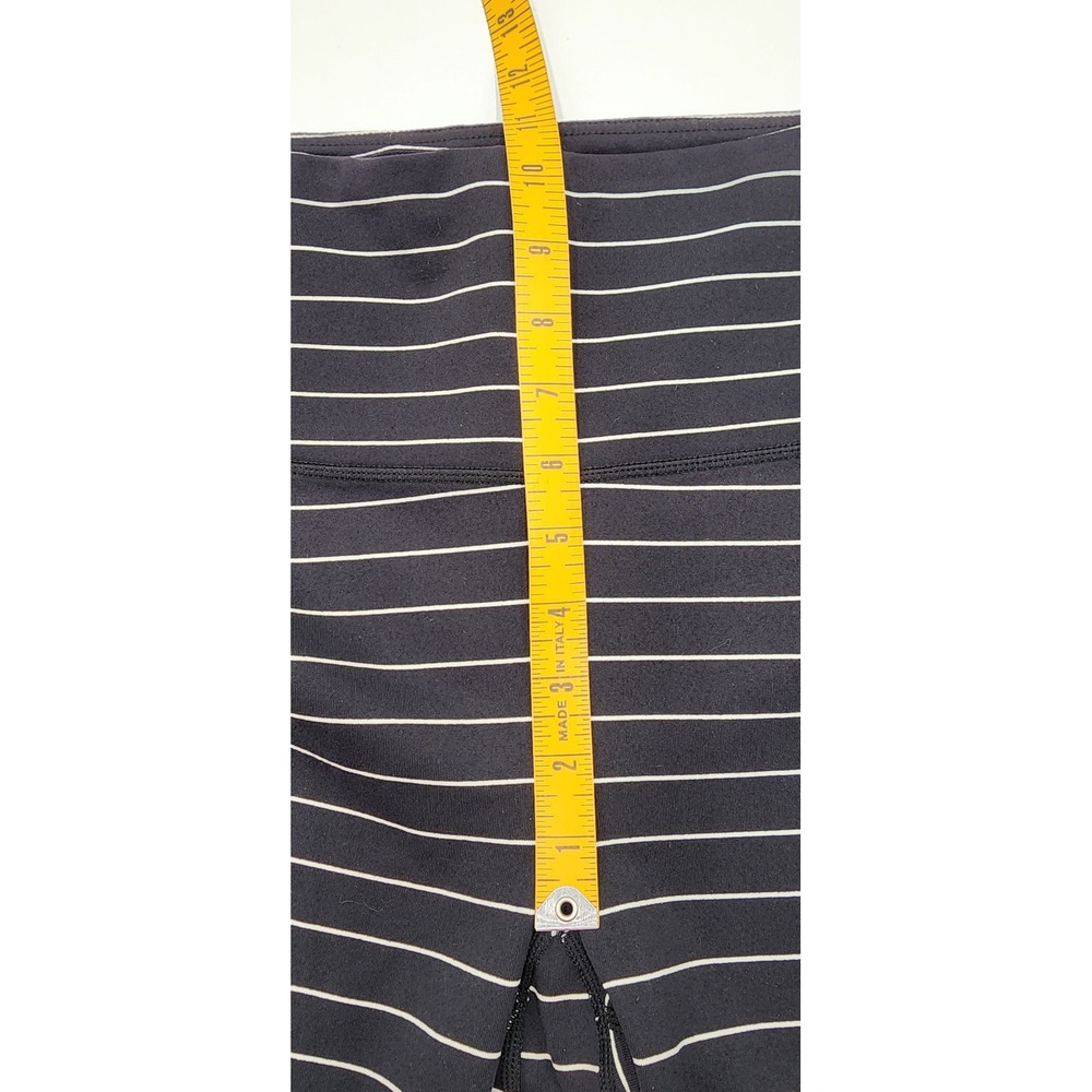 Glyder Striped Activewear Set Womens Large Black White Crossback Yoga EXC - Picture 13 of 16